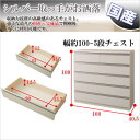 デザインチェスト 幅100cm 5段タイプ (ホワイト) 【送料無料】(衣類収納 タンス 箪笥 たんす 引き出し 木製 リビング 子供部屋) 楽天