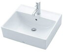 最大500円オフクーポン配布中★送料無料 TOTO L710C ベッセル式洗面器(角型) 500×450×高さ135実容量6.0L