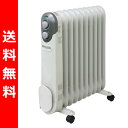  山善(YAMAZEN) オイルヒーター (1200/700/500W 3段切替式 温度調節機能付) DO-L12(W)  安心安全な暖房 オイルヒーター