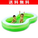 【送料無料】 山善(YAMAZEN) ミスティアイランド グリーンラグーンプール(幅274×奥行157) #54046 家庭用プール 子供用プール 水遊び