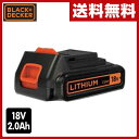 ブラックアンドデッカー(BLACK&DECKER) 18V 2.0Ahリチウムイオンバッテリー BL2018 リチウムバッテリー用 充電器 電池パック 【送料無料】
