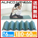 折りたたみ式ヨガマット FYG616G エクササイズマット フロアマット アルインコ ALINCO【送料無料】【あす楽】