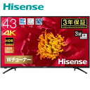 43型 4Kテレビ 4K液晶テレビ UH...