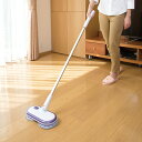 【P5倍 3/28 9:59迄】くるくるツインモップViola EL-10313 スティック ハンディ 2WAYタイプ モップ 水拭き 床掃除 フローリング 回転モップ 掃除 清掃 クリーナー 雑巾掛け 雑巾がけ 雑巾 窓拭き 回転モップクリーナー マリン商事 【送料無料】