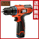 【あす楽】 ブラックアンドデッカー(BLACK&DECKER) 10.8V コードレスドリルドライバー LXD10-2 電動ドライバー ドリルドライバー 電動工具 【送料無料】