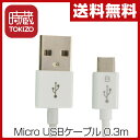 時蔵(TOKIZO) Micro USBケーブル 0.3m (スマートフォン/アンドロイド ) TJ-SCU003AW 【送料無料】※メール便