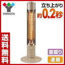 山善(YAMAZEN) 速暖 グラファイトヒーター (900/450W 2段階切替式 首振り機能付) DCTS-A091(N) カーボンヒーター 遠赤外線ヒーター 電気ストーブ 暖房機 脱衣所 トイレ 洗面所 おしゃれ 【送料無料】