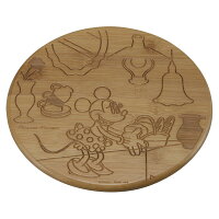 CAPTAIN STAG(キャプテンスタッグ)アウトドアディズニー 竹製鍋敷き (ミニ−マウス・おもてなし) MA1608の画像