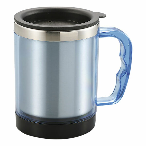 CAPTAIN　STAG（キャプテンスタッグ）アウトドアリーブル　フタ付マグカップ260mL（クリアブルー）M1141の画像