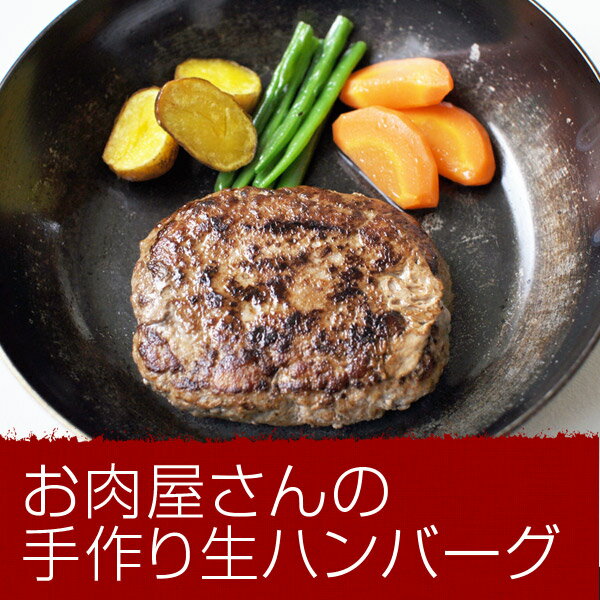 お肉屋さんの手作り生ハンバーグ【オージービーフ使用】==(牛肉 豚肉)【2sp_120810_green】