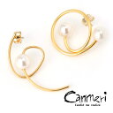 Canmeri デザインパールコンビピアス2 (ネコポスOK) 3980円以上 送料無料