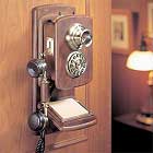 高級感あふれるアンティーク電話機　Wood Wall Telephone 【HT-09A】インテリアにも最適！