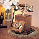 高級感あふれるアンティーク電話機　Wood Desk Telephone【HT-10A】インテリアにも最適！
