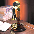 高級感あふれるアンティーク電話機　Wood Desk Telephone【HT-05C】インテリアにも最適！【PM3時までの代引き注文なら当日発送！土日・祝除く】