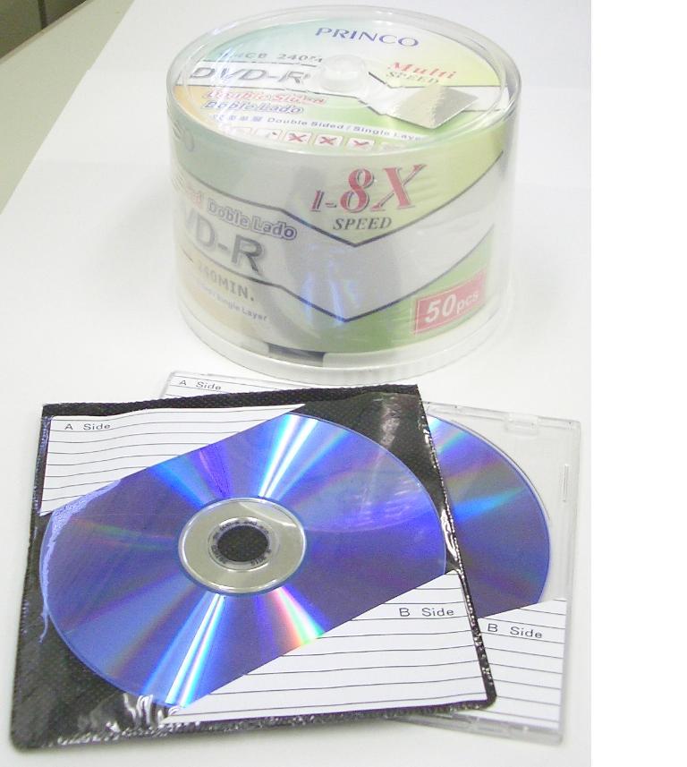 両面 8X DVD-R PRINCO DVD-R 4.7GB×両面＝9.4GB メディア　4パック (200枚)