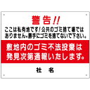 不法投棄看板 【ゴミを捨てないで】看板 H45×W60cm 名(社名)入れ無料!特注内容変更可 /パネル/プレート S-54