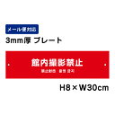 館内撮影禁止 (外国語表記) /H8×W30cm プレート 看板プレート 商品番号:ATT-1304