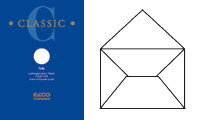 【ELCO】エルコ 【CLASSIC Toile】C6封筒ホワイト 20枚パック Ref.71518-10【文房具/文具/デザイン/おしゃれ/ステーショナリー】