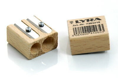 【LYRA】リラ ウッドシャープナー 木製鉛筆削り 2穴 Ref.9545 【鉛筆削り】【文房具/文具/デザイン/おしゃれ/ステーショナリー】