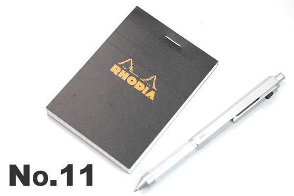 【RHODIA】ブロックロディア【ブラック】 No.11（cf112009)【文房具/文具/デザイン/おしゃれ/ステーショナリー】