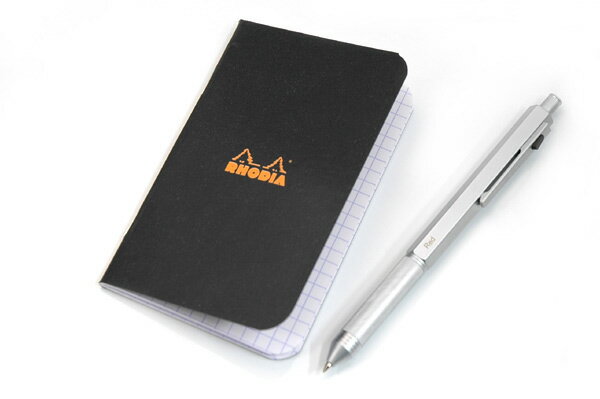 【RHODIA】ロディアクラシック ホチキス留めノート ブラック 5mm方眼（cf119159)【文房具/文具/デザイン/おしゃれ/ステーショナリー】　