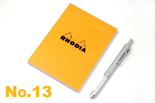 【RHODIA】ブロックロディア オレンジNo.13【文房具/文具/デザイン/おしゃれ/ステーショナリー】