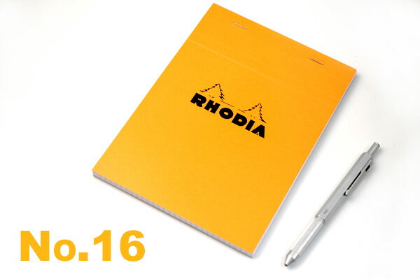 【RHODIA】ブロックロディア オレンジNo.16【文房具/文具/デザイン/おしゃれ/ステーショナリー】