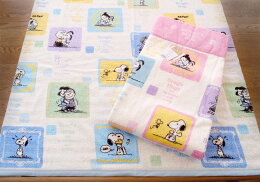 西川リビングスヌーピー(SNOOPY)マイヤータオルケット(SP162)(日本製)