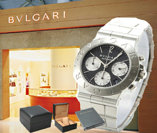 BVLGARI ブルガリ 腕時計 ディアゴノ スポーツクロノ CH35BSSD ブラック メンズ【smtb-k】【w3】【楽ギフ_包装】【送料無料】【ラッピング無料】【代引き発送不可】