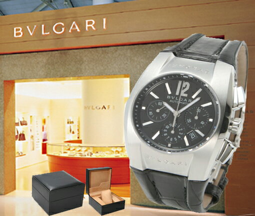 BVLGARI ブルガリ 腕時計 エルゴン クロノグラフ EG35BSLDCH ブラック ボーイズ【smtb-k】【w3】【楽ギフ_包装】