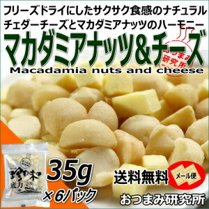 送料無料 マカダミアナッツ＆チーズ 35g×6パック　食べきりサイズ (メール便)　【25…...:e-oyatsu:10000879