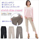 クロップドパンツ ストレッチ チノ パンツ 【LDFA_DL...
