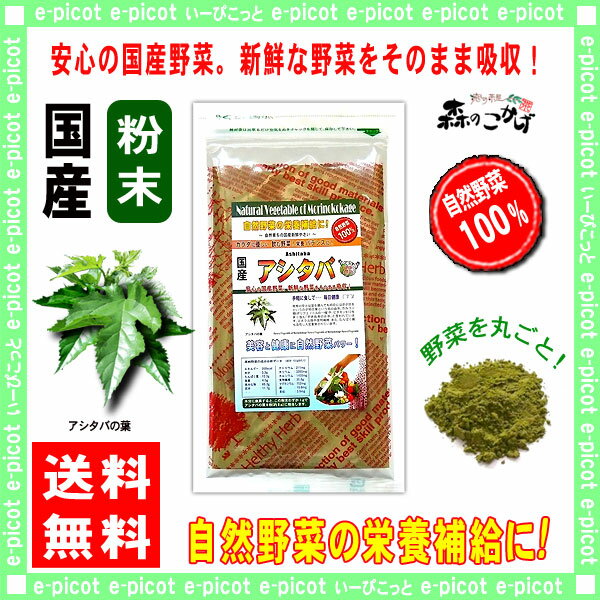 【送料無料】国産アシタバ粉末(100g)[やさいパウダー100％]野菜ジュースの素■国産野菜粉末