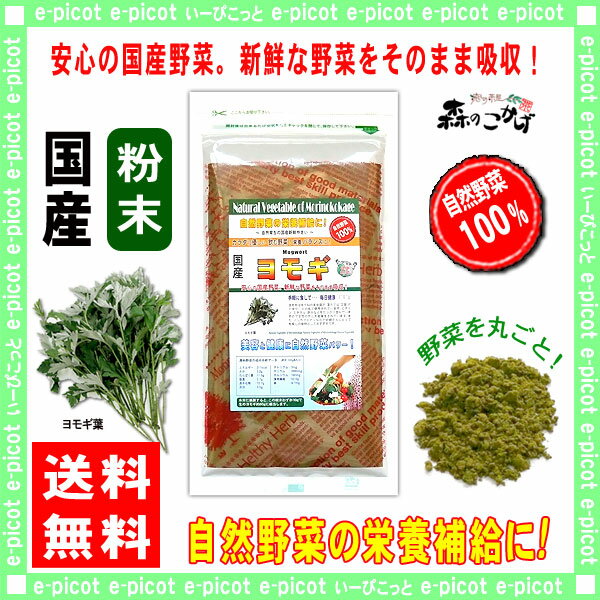 【送料無料】国産ヨモギ粉末(100g)[やさいパウダー100％]野菜ジュースの素■国産野菜粉末