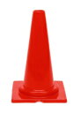 ミニカラーコーン　レッド(赤)　1本サッカー・フットサル・ドッグラン・各種スポーツの練習に　小さく持ち運びやすいてっぺん穴あきのミニコーン