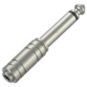 変換プラグ φ6.3モノラルプラグ/φ3.5モノラルジャック|AUD-P3022S 01-3022 オーム電機
