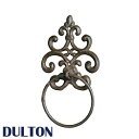 DULTON ダルトン 『 タオルリング 』タオルハンガー タオル掛け タオルかけ タオルホルダー ふきん掛け アイアン おしゃれ お洒落 オシャレ アンティーク調 レトロ シック リング 壁掛け さび加工 グレー アイボリー 白系 ホワイト系 コンパクト スリム トイレ 台所 キッチン