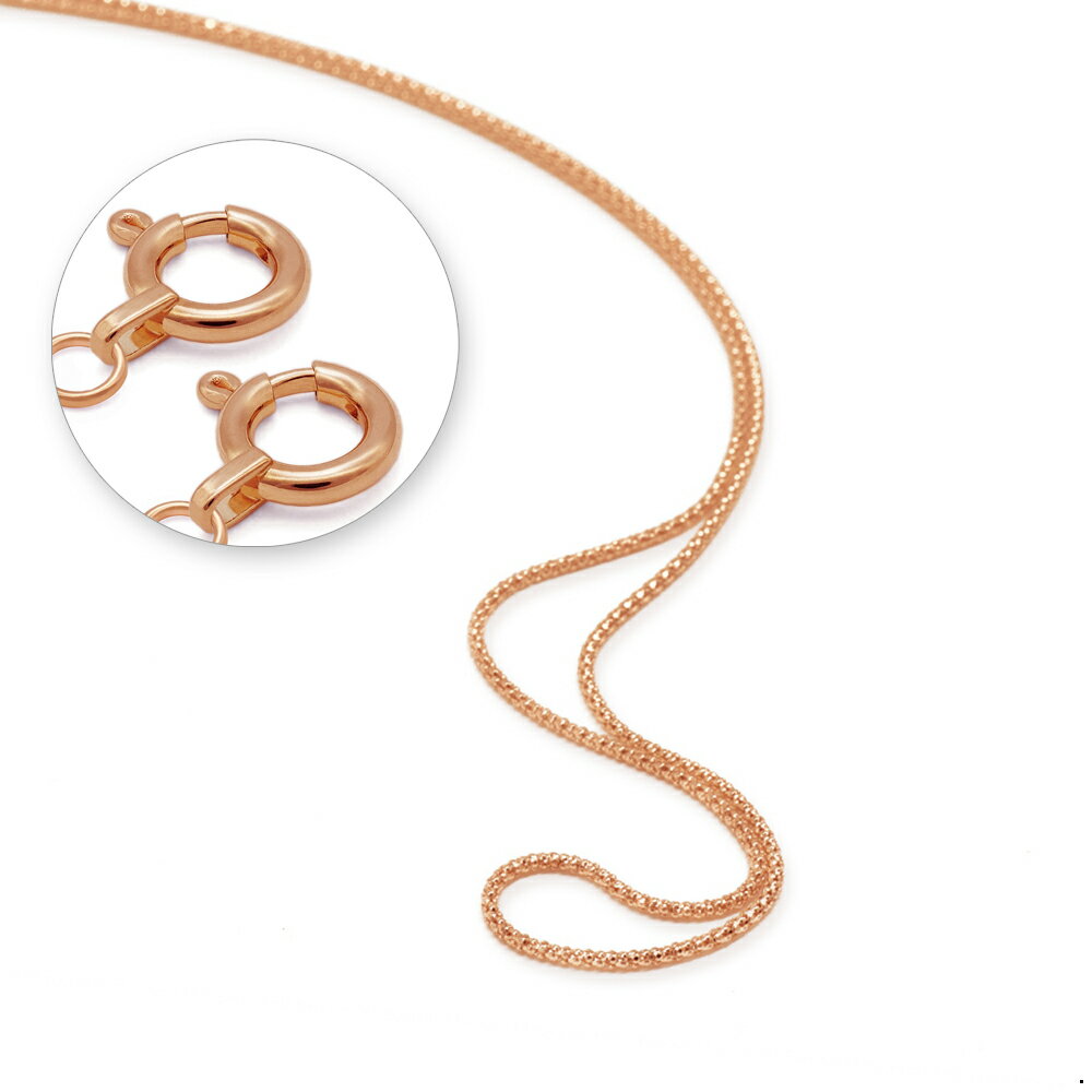 マスクチェーン 18金 ピンクゴールド カットポンパチェーン 幅2.4mm 長さ70cm｜鎖 K18PG k18 18k 貴金属 ジュエリー レディース メンズ