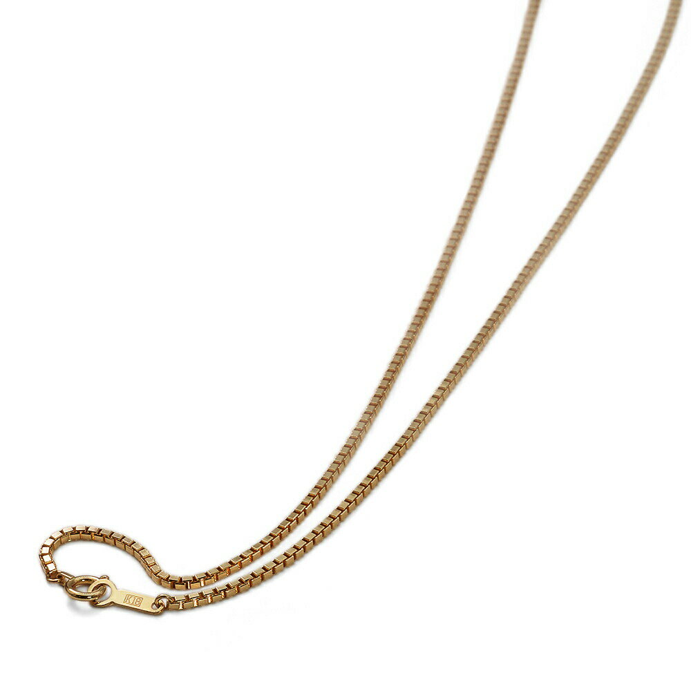 ネックレス チェーン 18金 イエローゴールド ベネチアンチェーン 幅1.6mm 長さ90cm｜チェーンのみ だけ 鎖 K18YG k18 18k 貴金属 ジュエリー レディース メンズ