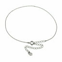 アンクレット チェーン PT850 プラチナ 4面カット小豆チェーン 幅1.0mm 長さ24cm|鎖 850pt 貴金属 ジュエリー レディース メンズ