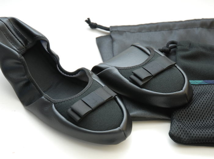 鹿の子編み（ポリエステルニット）携帯スリッパ撥水素材の便利な靴入れ袋付き！...:e-slipper:10000077