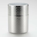 ステンレス槌目入り茶筒 SJ2175