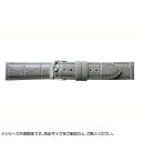 BAMBI バンビ 時計バンド 牛革 グレー(美錠:白) BKA037GN