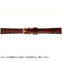 BAMBI バンビ 時計バンド 牛革型押し 茶(美錠:金) BK621C-D