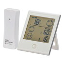 ショッピング湿度計 OHM 室外の気温がわかるデジタル温湿度計 TEM-700-W