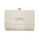 CAPRICIEUX カプリッシュ がま口ミニ財布 ゴールドドット ベージュ CAP82-2