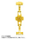 腕時計用両開きDバックル DB1286J D-Buckle ステンレススチール 12mm IP ゴールド