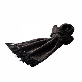 武州織技 スピニングモード カシミヤマフラー (ヘリンボン(ブラウン)) SPU20040H 5517-012