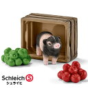 【☆全品ポイント10倍!!&2017カタログプレゼント!!まとめ買いで送料無料も♪☆】シュライヒ Schleich / ミニブタとりんご(42292)【ファーム・ライフ 農場の動物】【動物 フィギュア】