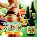 生粋酵素液48時間ファスティング【3本セット】送料無料!(酵素ドリンク 酵素飲料 酵素 ダイエット ドリンク 酵素ダイエット 野菜酵素 野草酵素 発酵食品 美容ドリンク ダイエット飲料 生酵素 フォルスコリー フォースコリ Lカルニチン こうそ diet)